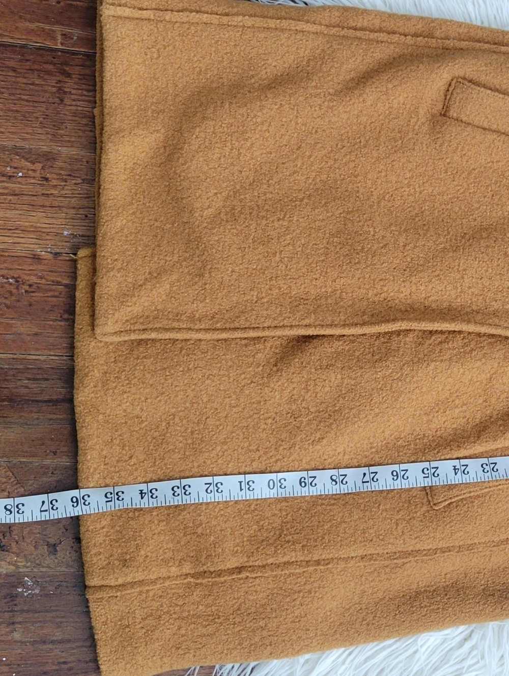 J.crew ITALIAN BOILED WOOL Womens Camel Wool-Blend Single Button Coat - Picture 5 of 8